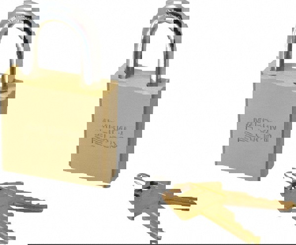 Padlock: Brass & Steel, Keyed Different,